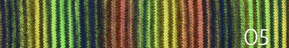 Ella Rae Flux sport weight wool/acrylic self striping yarn in color 05
