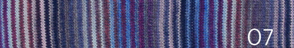Ella Rae Flux sport weight wool/acrylic self striping yarn in color 07