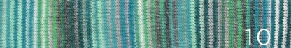 Ella Rae Flux sport weight wool/acrylic self striping yarn in color 10