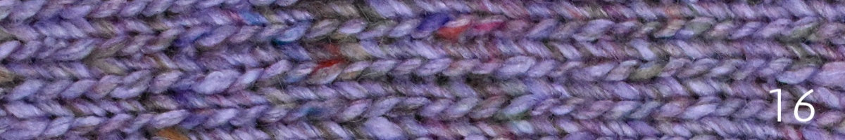 Madara by Noro aran weight wool, silk, and alpaca yarn in shade 16. 