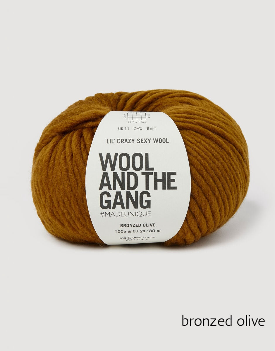 Lil' Crazy Sexy Wool in shade bronzed olive