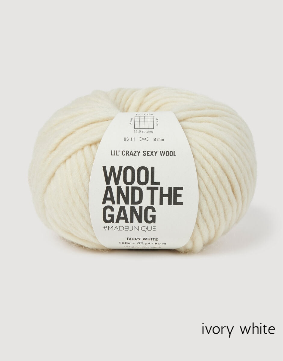 Lil' Crazy Sexy Wool in shade ivory white
