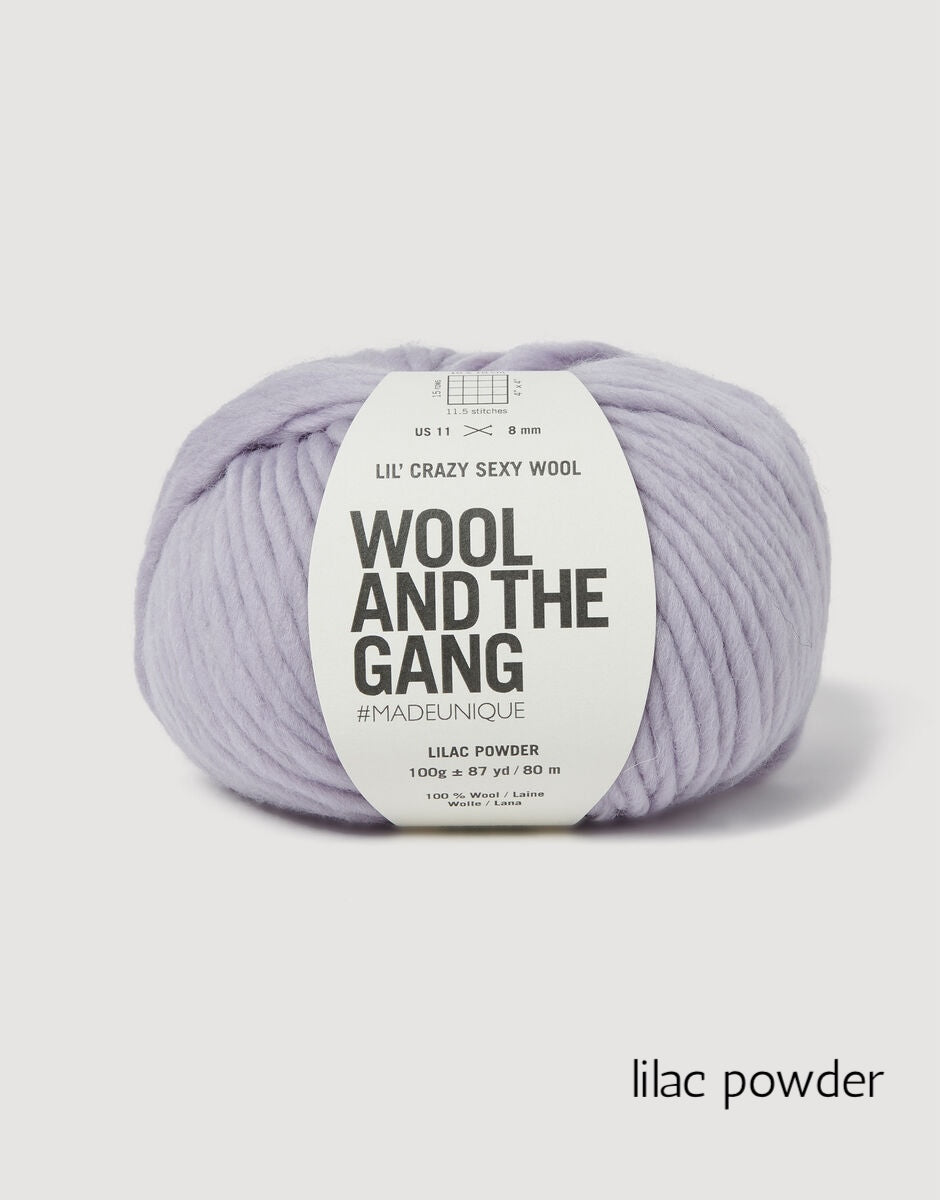 Lil' Crazy Sexy Wool in shade lilac powder