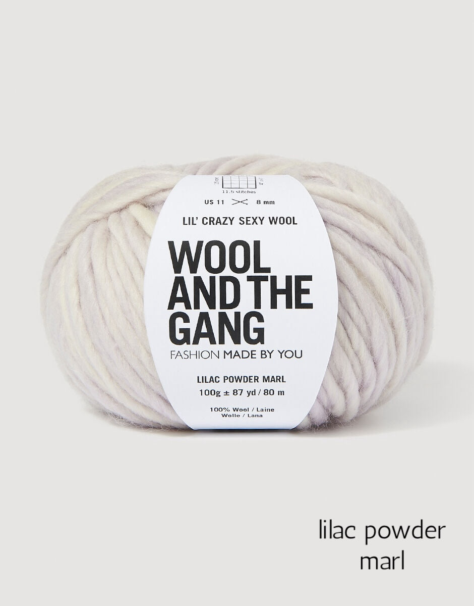 Lil' Crazy Sexy Wool in shade lilac powder marl