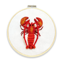 Load image into Gallery viewer, Needle Felting Hoop Kits by The Crafty Kit Co.
