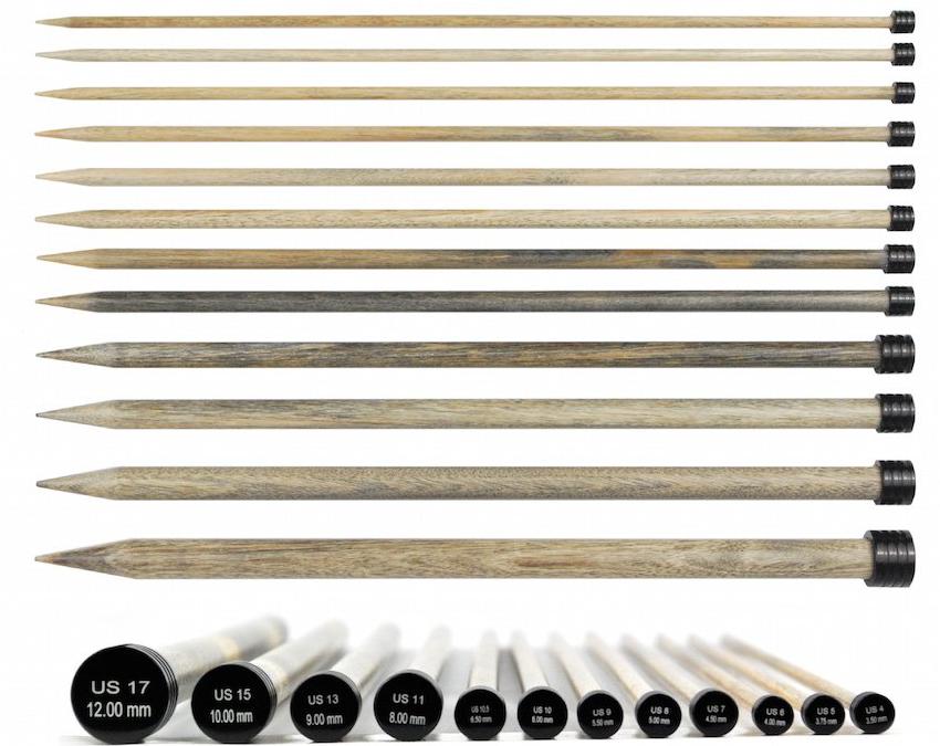 Lykke 12" Straight Needles :: Driftwood