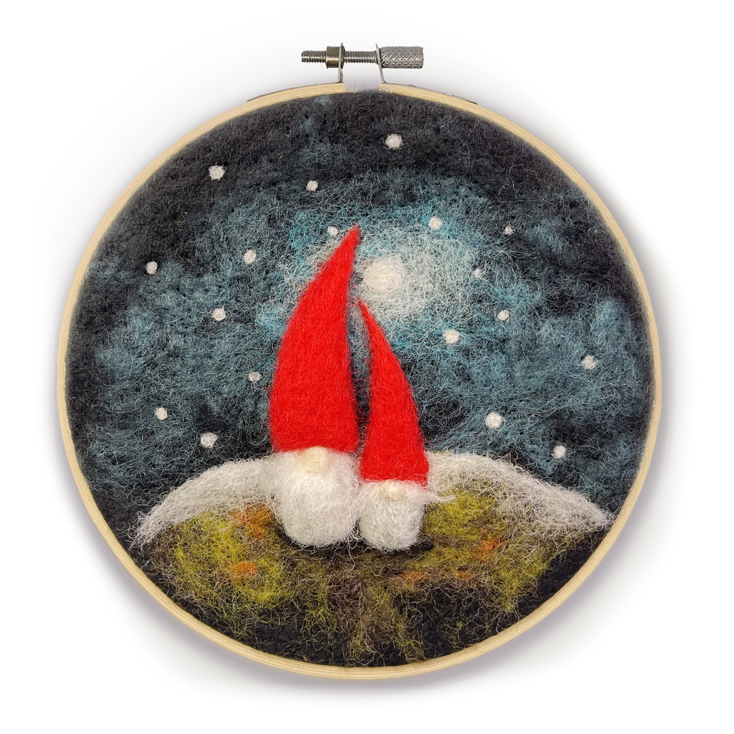 Needle Felting Hoop Kits by The Crafty Kit Co.