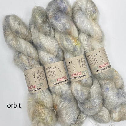 Emma's Yarn laceweight silk mohair yarn, orbit