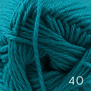 Cascade Pacific worsted weight yarn, a soft merino wool and acrylic blend in color 40 peacock
