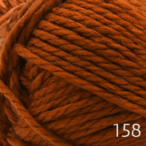 Cascade Pacific Chunky bulky weight yarn, a soft merino wool and acrylic blend in color 158 copper brown