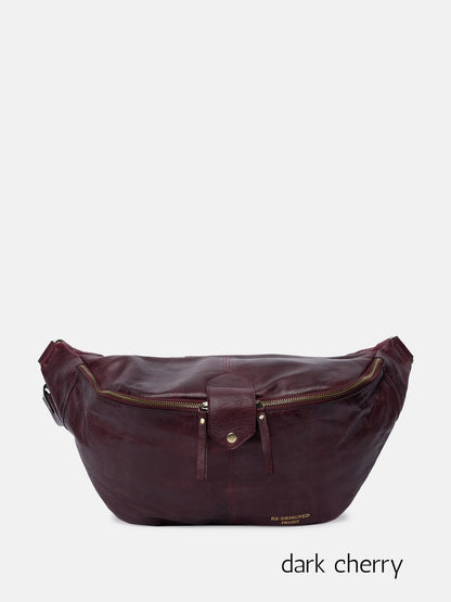 Re:designed Project 96 leather bag in dark cherry