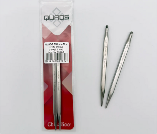 ChiaoGoo Quads interchangable needle tips 4 inch