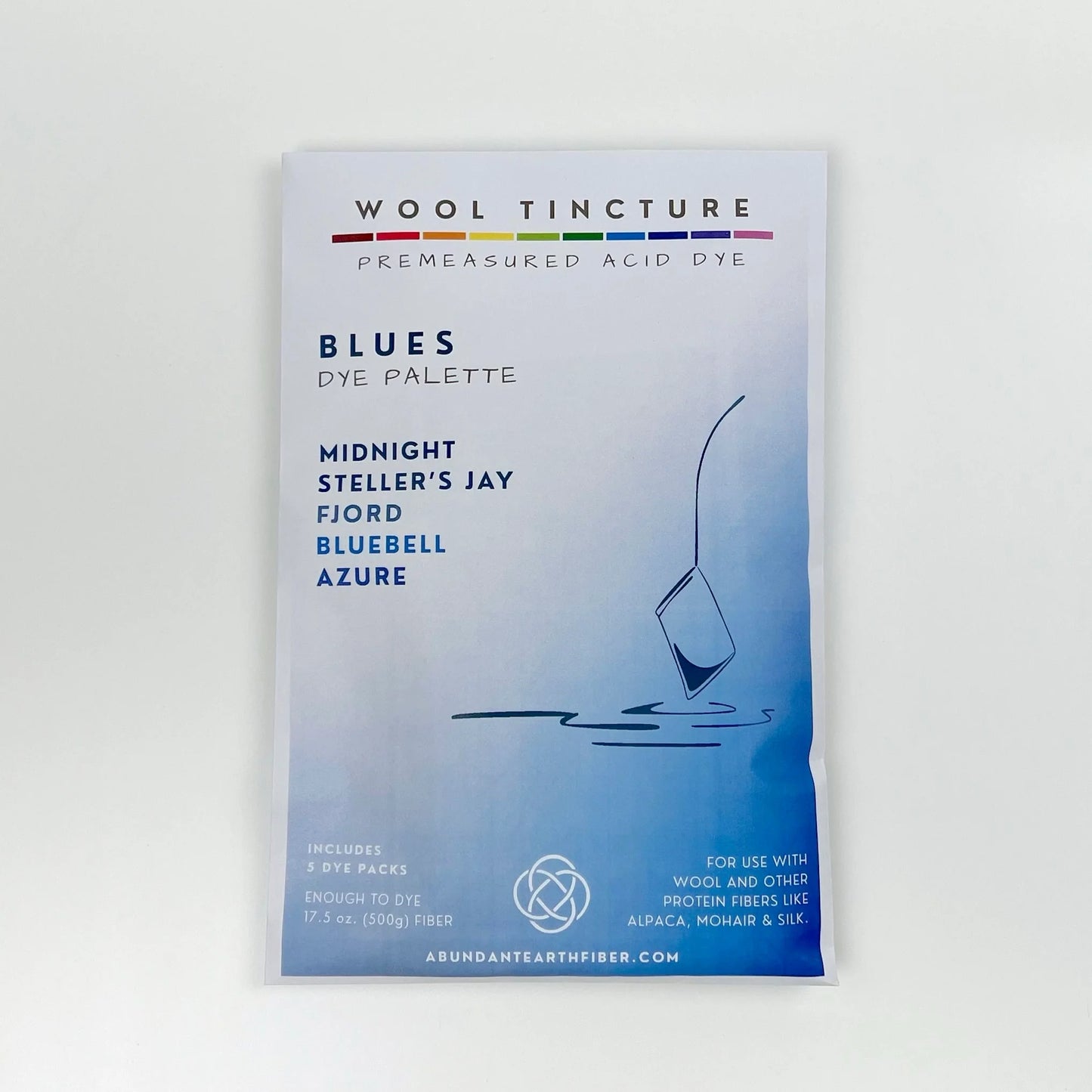 Wool Tincture Dye Palette (set of 5)