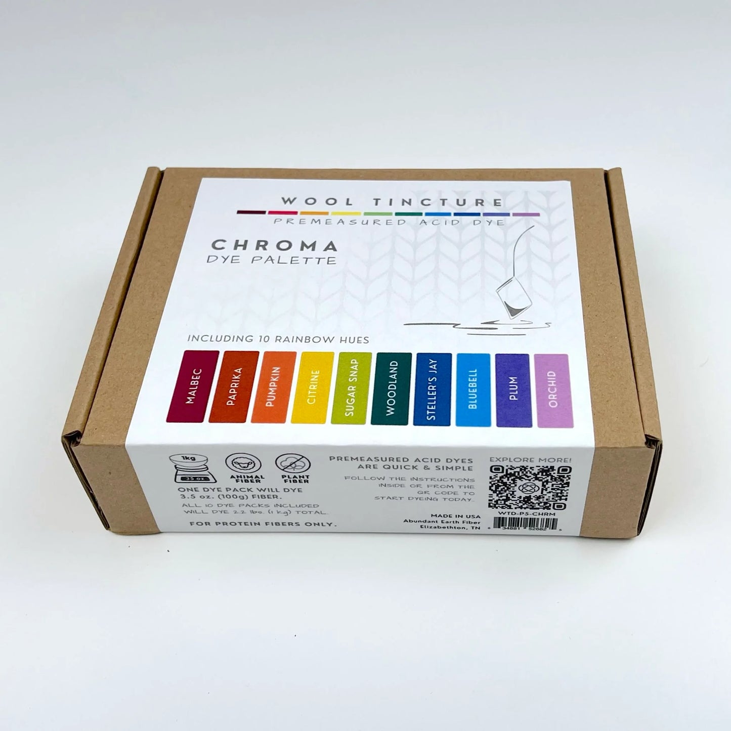 Chroma Wool Tincture Dye Palette