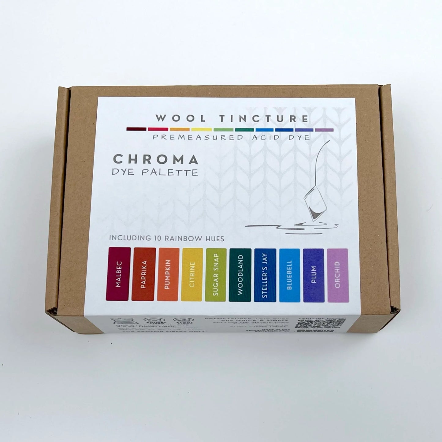 Chroma Wool Tincture Dye Palette