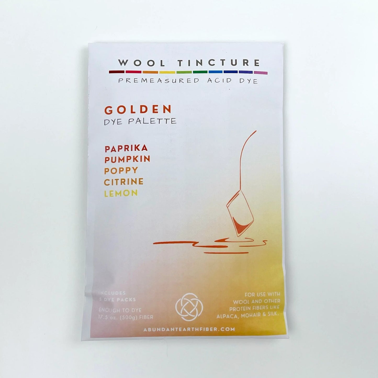 Wool Tincture Dye Palette (set of 5)