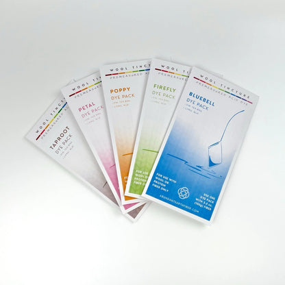 Wool Tincture Dye Palette (set of 5)