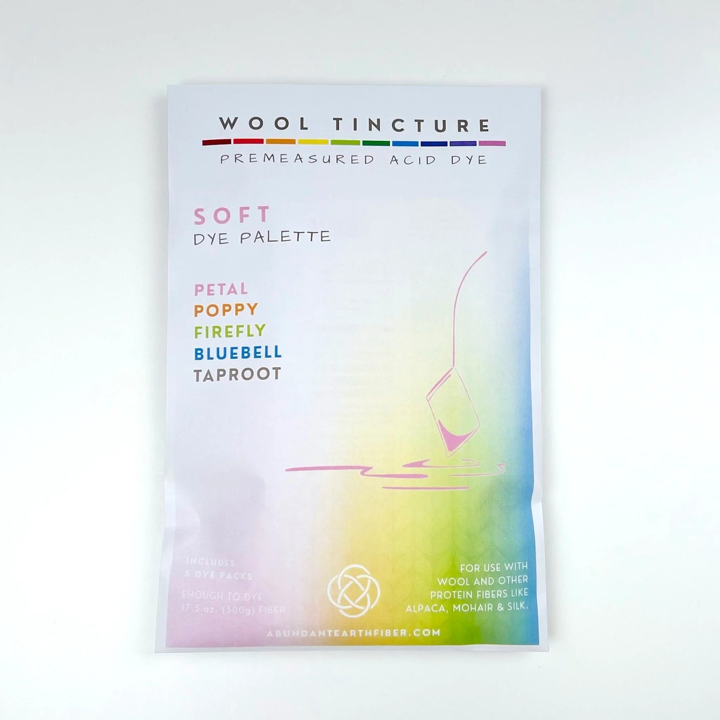 Wool Tincture Dye Palette (set of 5)