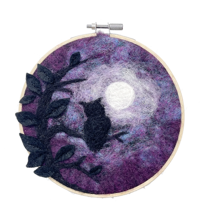 Needle Felting Hoop Kits by The Crafty Kit Co.