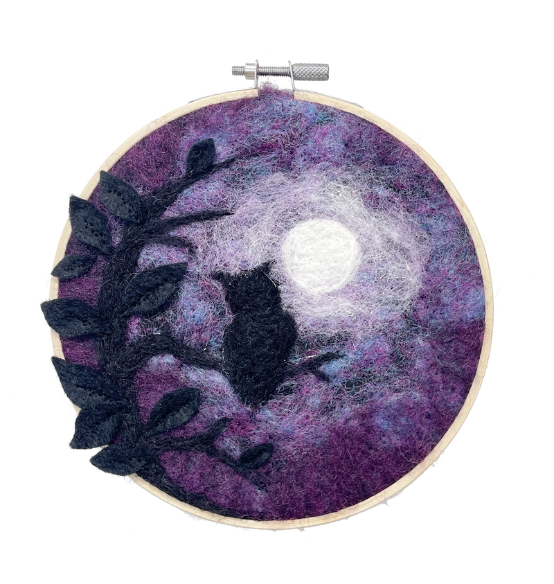 Wise Old Owl in a Hoop