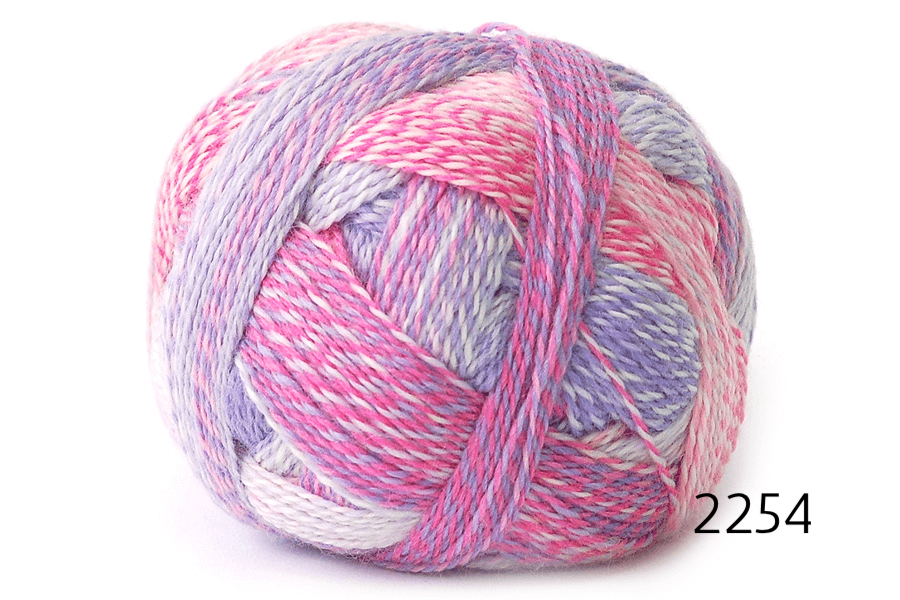 Zauberball Crazy fingering weight wool/nylon sock yarn in color 2254