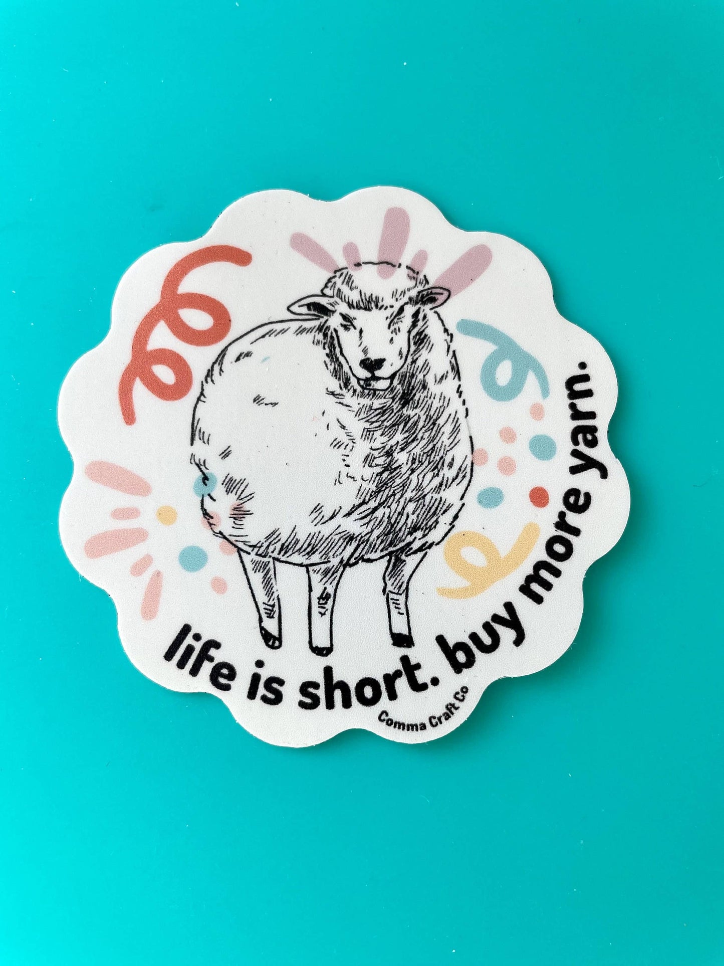 Vinyl Knitting Stickers by Comma Craft Co.