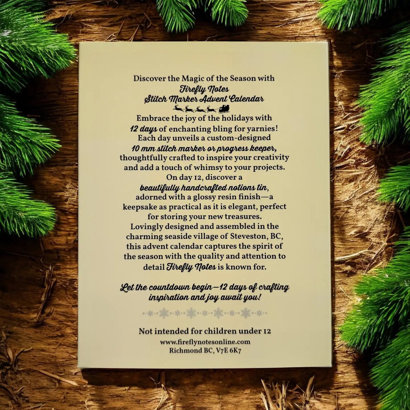 2025 Stitch Marker Advent Calendar