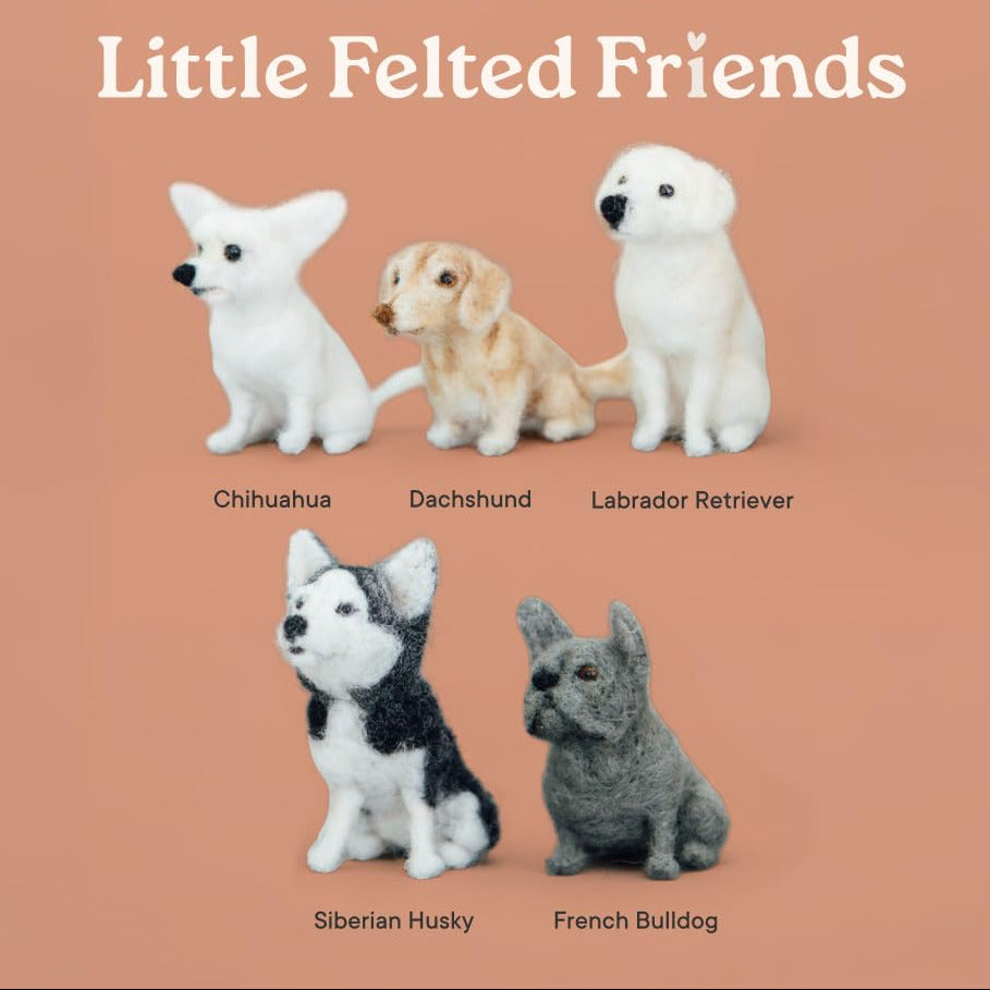 Whether you're new to felting or looking for a creative hobby, this dog needle felting kit includes everything you need to make an adorable mini dog by hand.