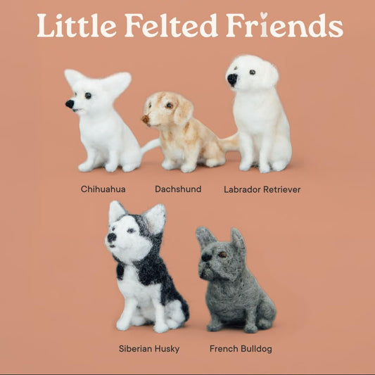 Whether you're new to felting or looking for a creative hobby, this dog needle felting kit includes everything you need to make an adorable mini dog by hand.