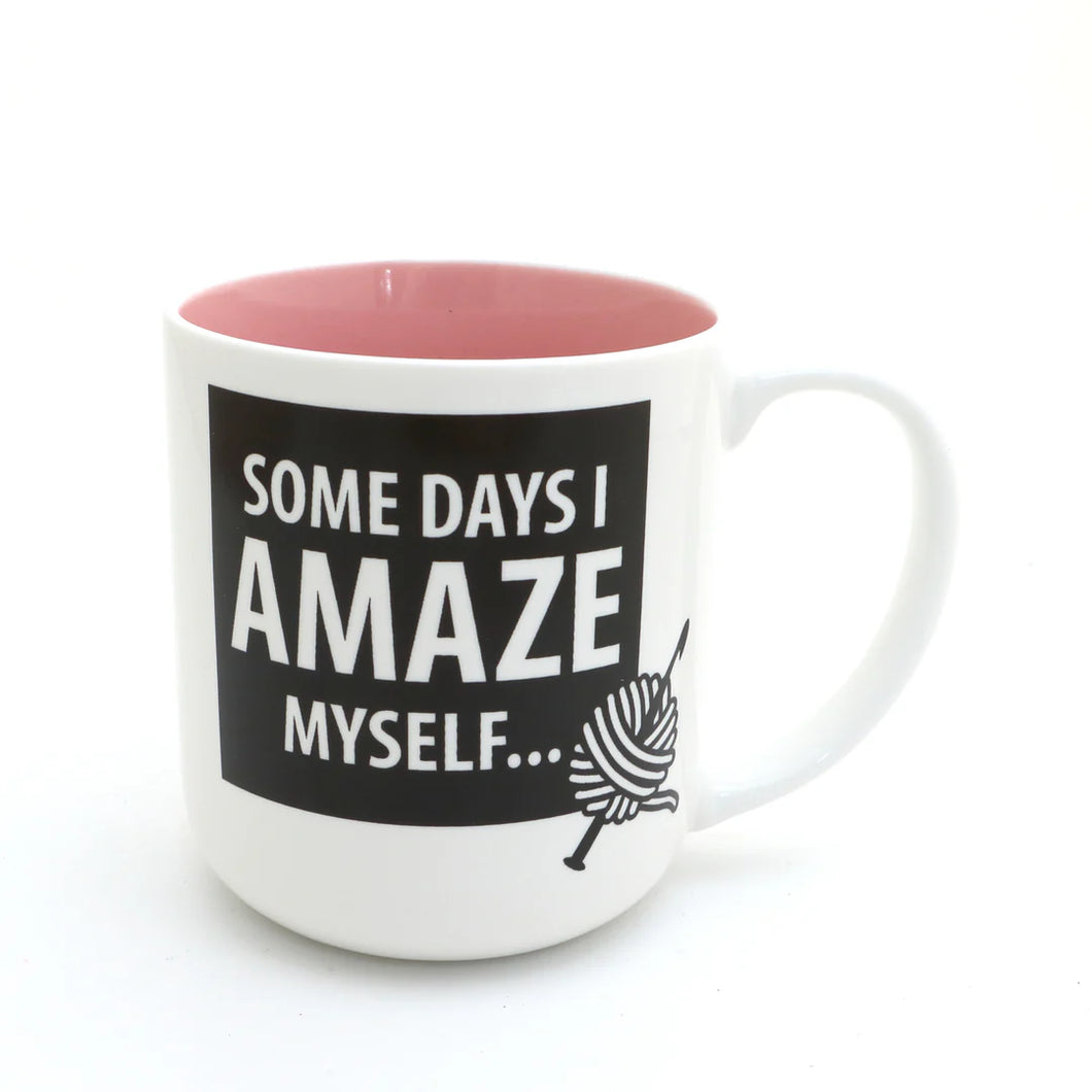 Mugs (with witty crochet and knit messages) by Lenny Mud