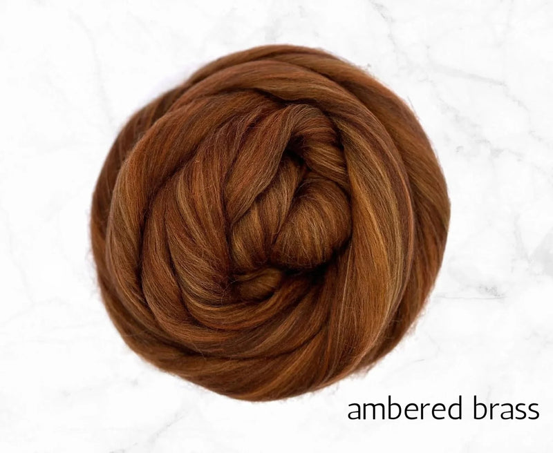 ambered brass :: 75% merino/25% nylon