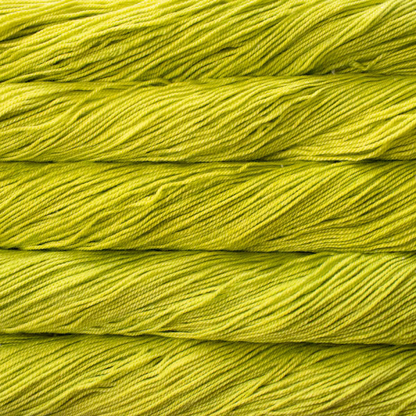malabrigo brisa merino blend yarn shade 11 apple green