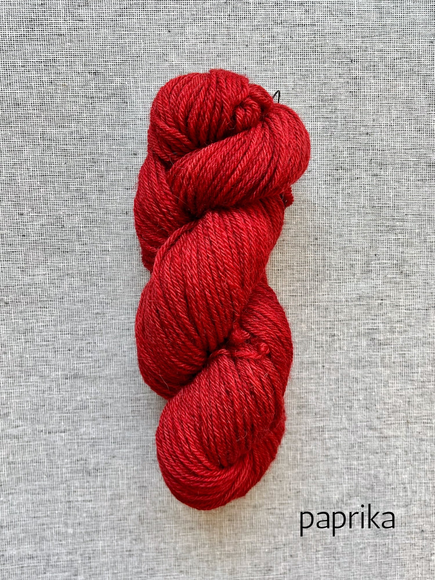 Helen Aran BFL Shetland Alpaca wool yarn in paprika red