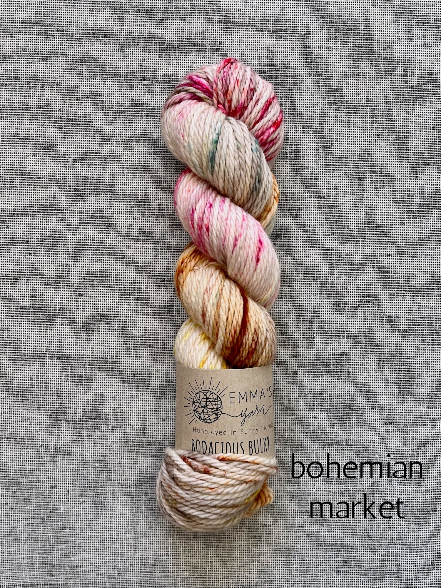 Emma's Yarn Bodacious Bulky superwash merino wool yarn in bohemian market