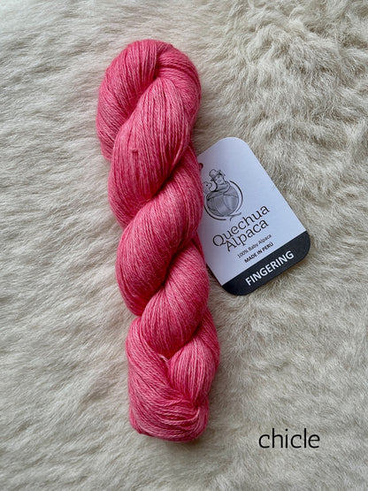 quechua alpaca fingering yarn chicle