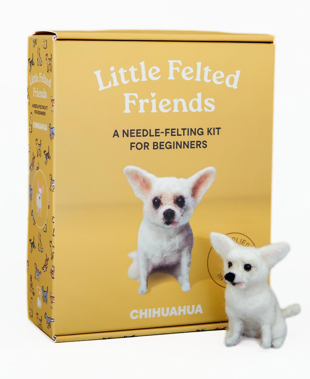 Chihuahua Little Felted Friends needle felting kits. 