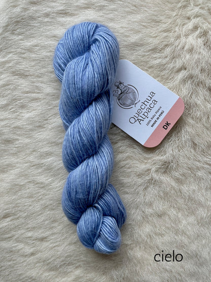 quechua alpaca dk yarn cielo