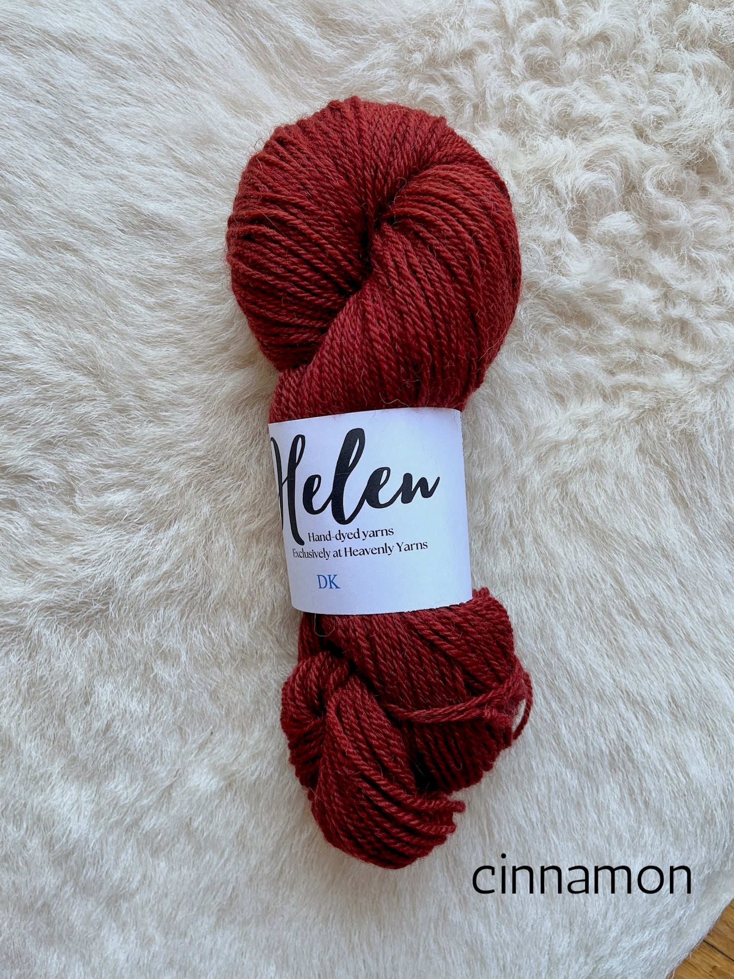 Helen DK BFL Shetland Alpaca wool yarn in cinnamon