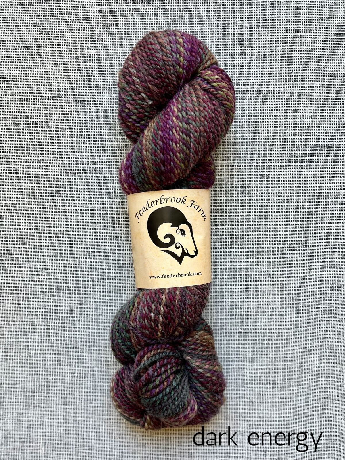 Feederbrook Farm DK weight Blue faced leicester yarn in dark energy