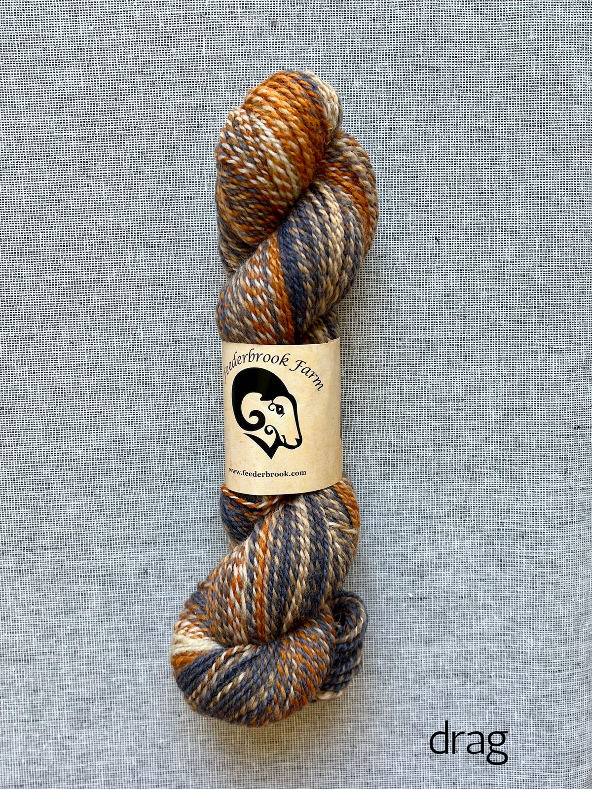Feederbrook Farm DK weight Blue faced leicester yarn in drag