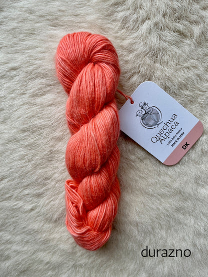 quechua alpaca dk yarn durazno