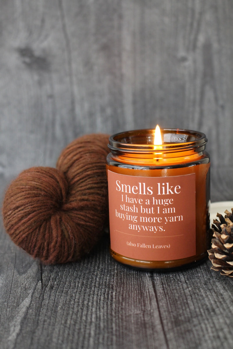 fallen leaves :: smells like I have a huge stash but I am buying more yarn anyways