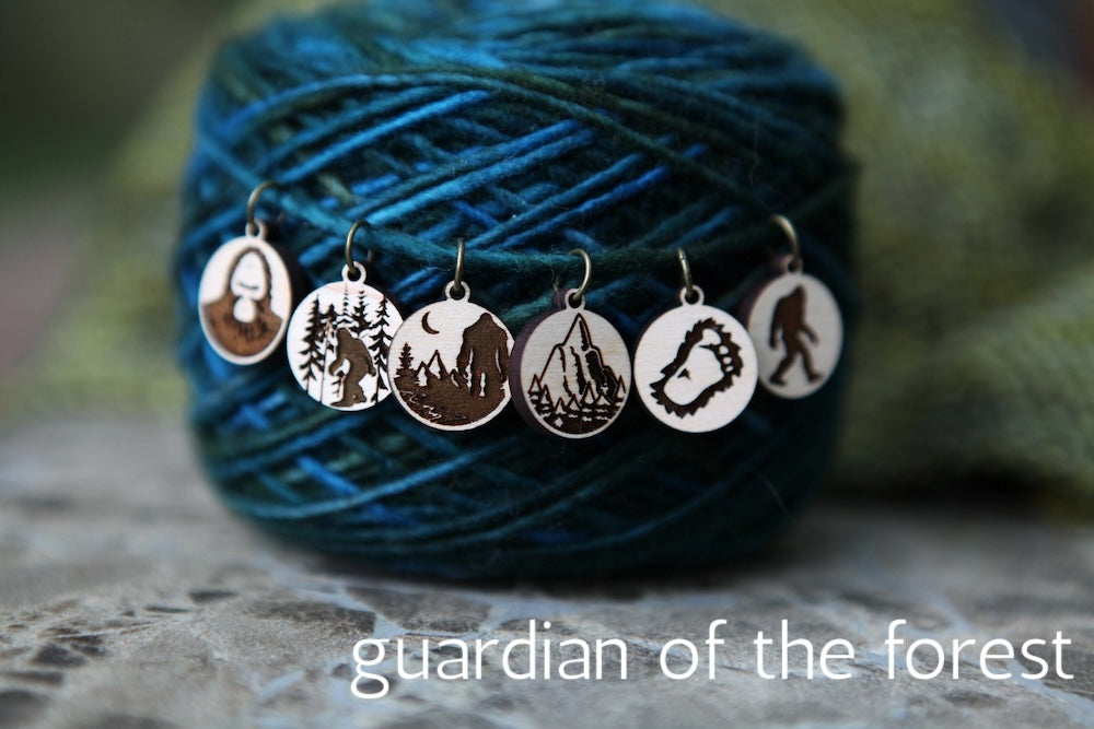 Sunrise Grove Wood Stitch Markers