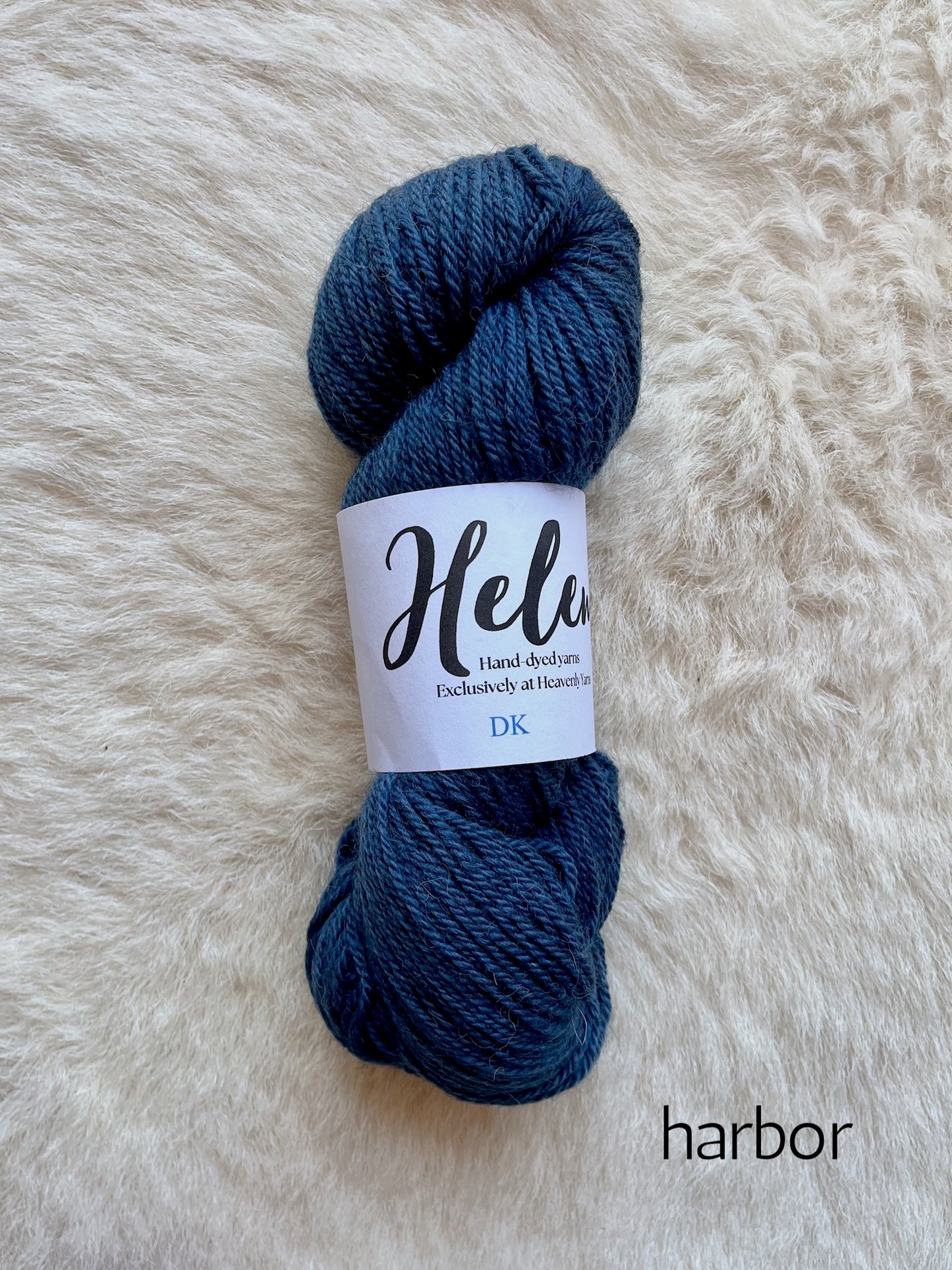Helen DK BFL Shetland Alpaca wool yarn in harbor blue
