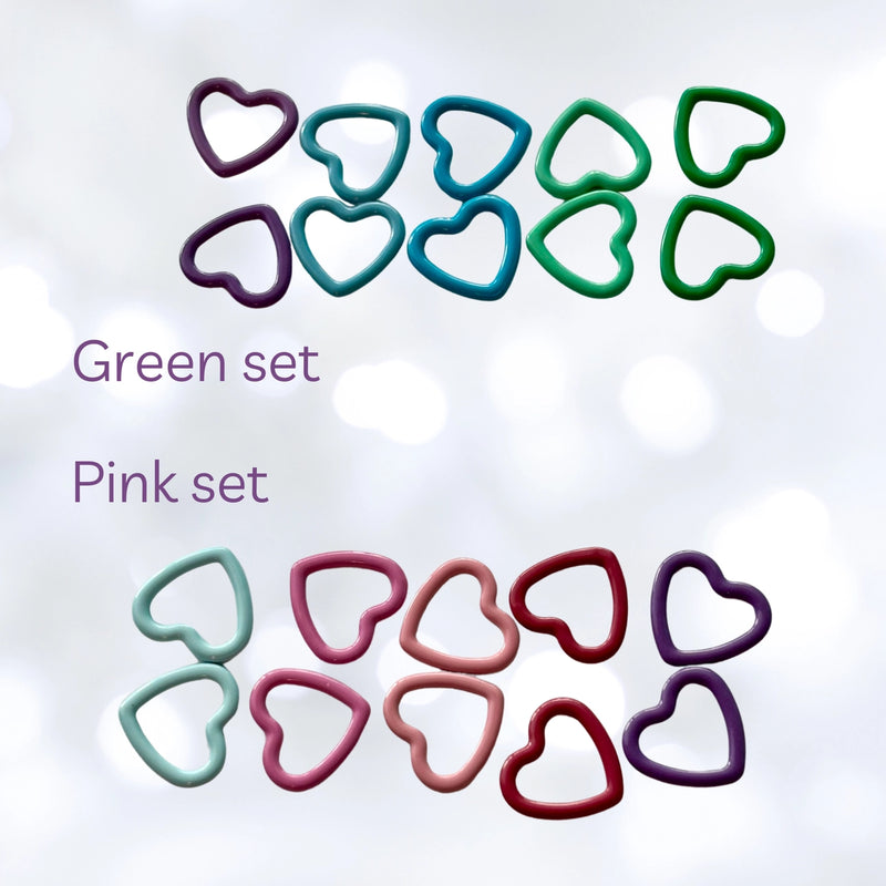 Hearts -- green set