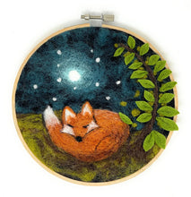 Load image into Gallery viewer, Needle Felting Hoop Kits by The Crafty Kit Co.
