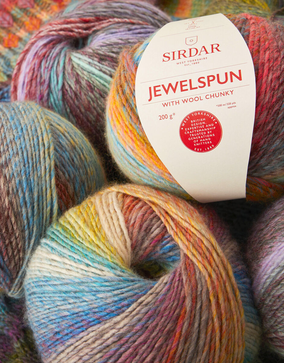 Jewelspun Chunky with Wool by Sirdar (bulky) – Heavenly Yarns / Fiber of  Maine