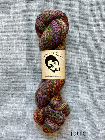 Feederbrook Farm DK weight Blue faced leicester yarn in joule