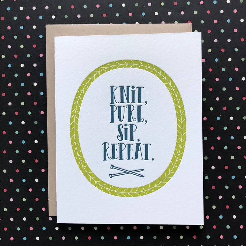 knit purl sip repeat