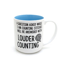Load image into Gallery viewer, Mugs (with witty crochet and knit messages) by Lenny Mud

